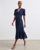 Finery London Finery London Loretta V-Neck Georgette Midi Dress - 5