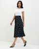 Finery London Finery London Meeka Polka Dot Cotton Midi Skirt - 2