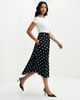 Finery London Finery London Meeka Polka Dot Cotton Midi Skirt - 5