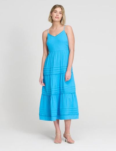 Finery London Finery London Petite Hazel Cheesecloth Midi Dress