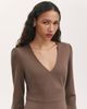 Finery London Finery London Seraphina Ponte Jersey V-Neck Midi Dress - 5