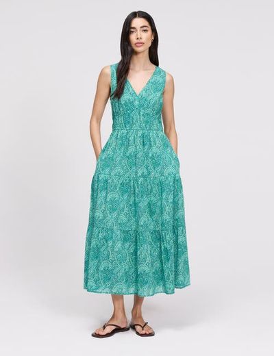 Finery London Finery London Shannon Cotton Tiered Midi Dress