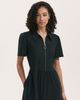 Finery London Finery London Tania Linen Blend Midi Shirt Dress - 2