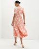 Finery London Finery London Teresa Floral Print Tiered Midi Dress - 3