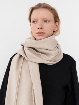 FINNLEE Wool Long Scarf Creme