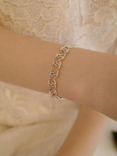 fiore Handcrafted Premium Brass Fleur Wing Bangle