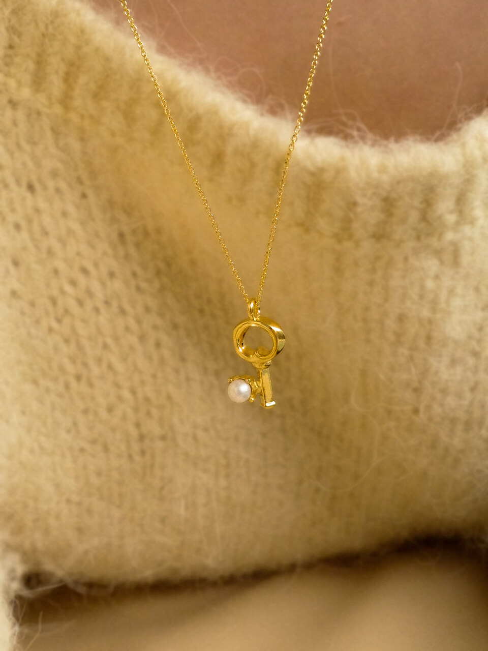 fiore Heart Travel Key Necklace