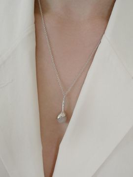 fiore Sterling Silver Handcrafted Moonstone Necklace