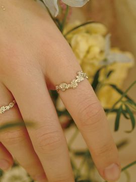 fiore Sterling Silver Handcrafted Open Ring