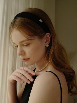fiore tulip classic hairband (black)