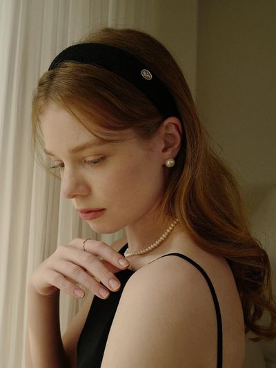 fiore tulip classic hairband (black)