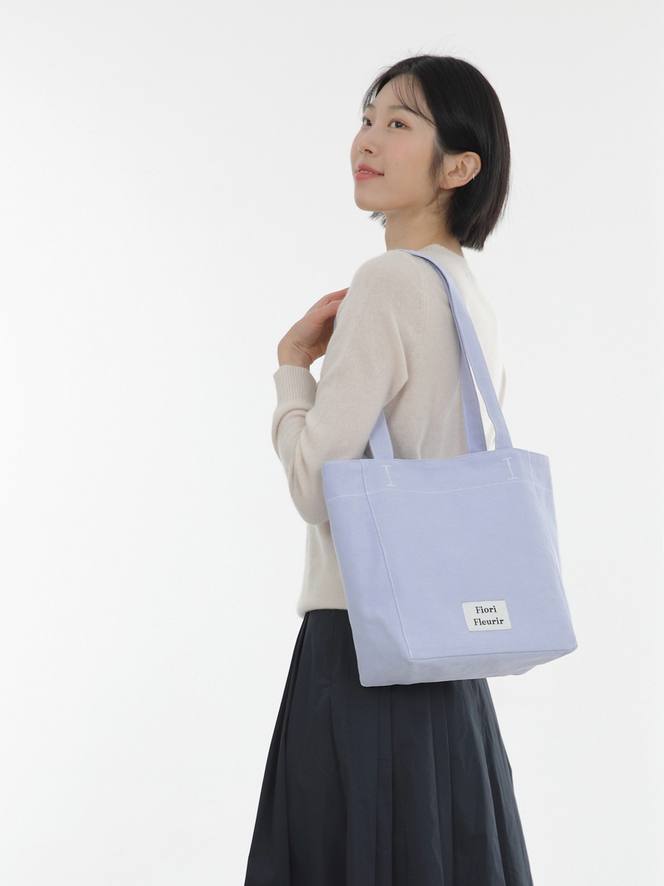 Fiori Fleurir Brisa Canvas Shoulder Bag_Lilac