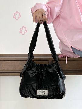 Fiori Fleurir Lottie tote Shoulder Bag _Shine Black