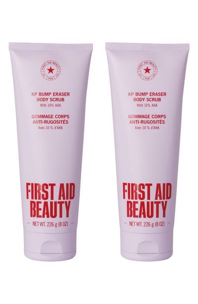 First Aid Beauty First Aid Beauty KP Bump Eraser Body Scrub 10% AHA - Polished Radiance Duo $60 Value 