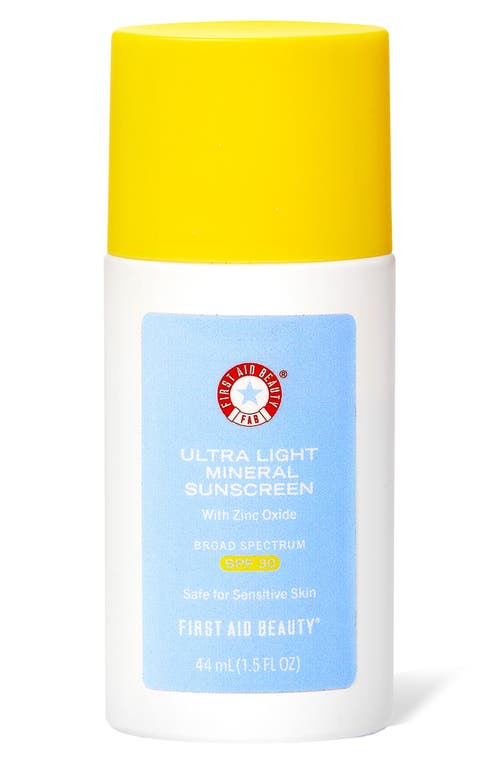 First Aid Beauty - Ultra Light Liquid Mineral Sunscreen with Zinc Oxide ...