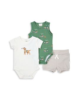 Firsts By Petit Lem Firsts by petit lem Boys' Golf Pups Bodysuits & Shorts Set