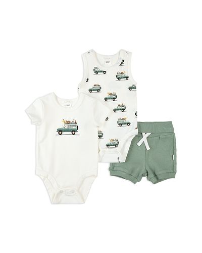 Firsts By Petit Lem Firsts by petit lem Boys' Safari Suv Bodysuits & Shorts Set