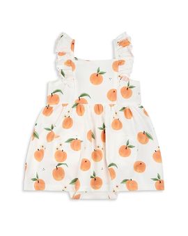 Firsts By Petit Lem Firsts by petit lem Girls' Peaches Print Bodysuit Dress