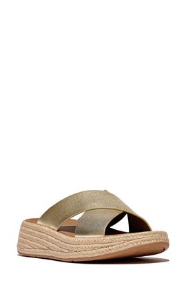 FitFlop FitFlop F-Mode Espadrille Platform Slide Sandal