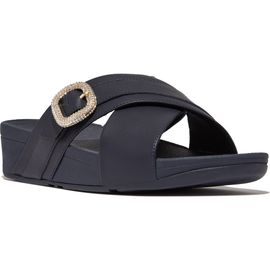 FitFlop FitFlop Lulu Crystal Buckle Platform Slide Sandal