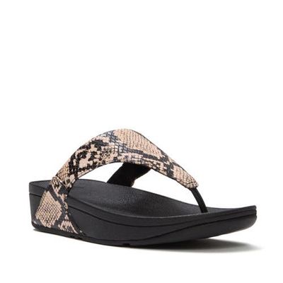 FitFlop FitFlop Lulu Snake Toe-Post Sandals