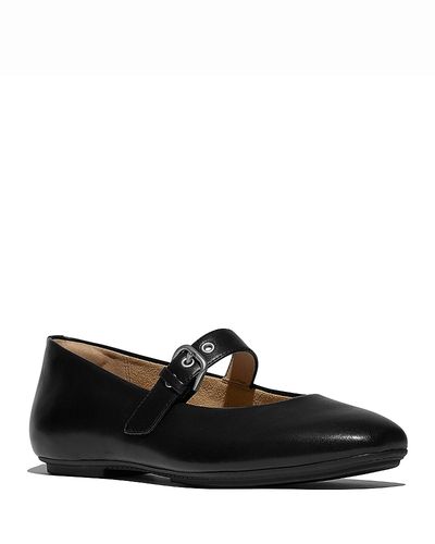 Fitflop FitFlop Women's Delicato Leather Mary Jane Flats