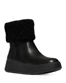 Fitflop FitFlop Women's F-mode Shearling Collar Boots