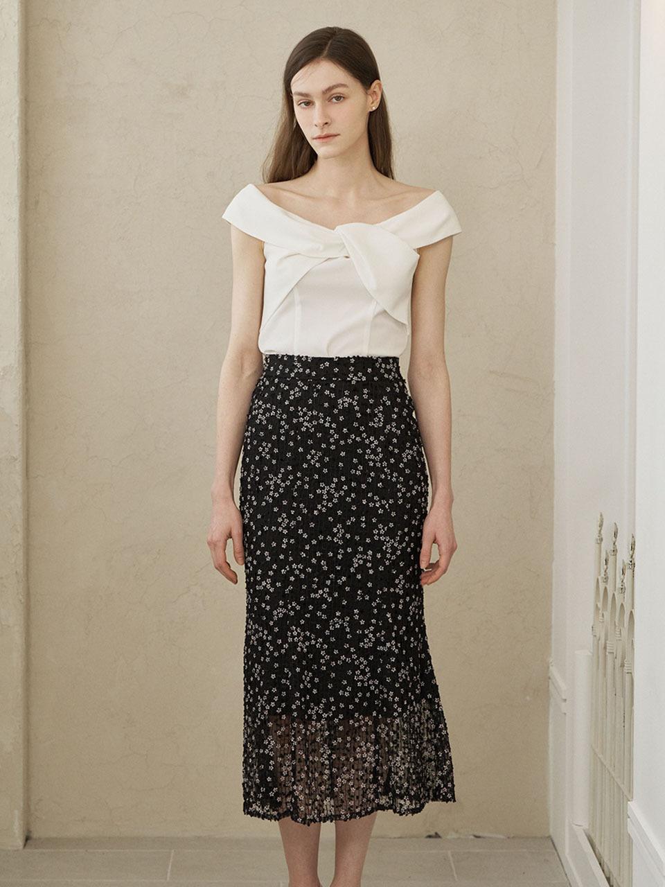 FIVE AVENUE Flora Mermaid Skirt(2color)_YT23S101
