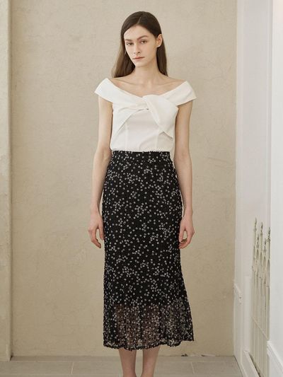 FIVE AVENUE Flora Mermaid Skirt(2color)_YT23S101