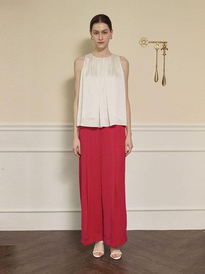 FIVE AVENUE Jenta Wide Pants(Pink)_YT23P088