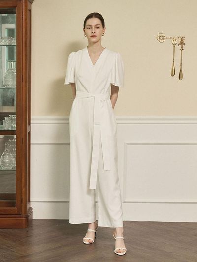 FIVE AVENUE Tessa Stitch Jumpsuit(2color)_YT22JS006