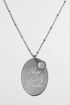 Five Fourty Nine Five Fourty Nine Accept My Devotion Necklace in Silver, Women's at Urban Outfitters
