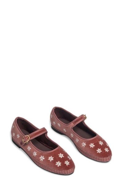 Flabelus Flabelus Daisy Embroidery Mary Jane