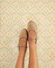 Flabelus Flabelus Dora Linen Mary Jane Flat in Beige, Women's at Urban Outfitters - 2