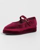 Flabelus Flabelus Double Lucrecia Mary Jane Flats Burgundy - 2
