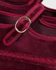 Flabelus Flabelus Double Lucrecia Mary Jane Flats Burgundy - 6