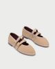 Flabelus Flabelus Double Strap Linen Mary Jane Flat in Brown, Women's at Urban Outfitters - 2
