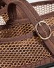 Flabelus Flabelus Isabella Mesh Flats Brown - 6