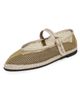 Flabelus Flabelus Isabella Mesh Mary Jane Flats Khaki - 1