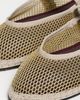 Flabelus Flabelus Isabella Mesh Mary Jane Flats Khaki - 6