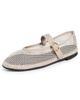 Flabelus Flabelus Isabella Mesh Mary Jane Flats Nude - 1