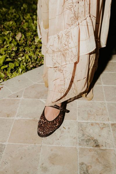 Flabelus Flabelus Leopard Mary Jane Flat in Brown, Women's at Urban Outfitters
