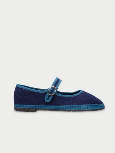 Flabelus Flabelus Linen Mary Jane Flat in Arthur, Women's at Urban Outfitters