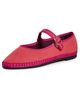 Flabelus Flabelus Linen Mary Jane Flats Light Pink - 1