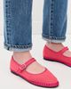 Flabelus Flabelus Linen Mary Jane Flats Light Pink - 3