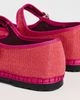Flabelus Flabelus Linen Mary Jane Flats Light Pink - 4