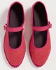 Flabelus Flabelus Linen Mary Jane Flats Light Pink - 5