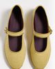 Flabelus Flabelus Linen Mary Janes Yellow - 5