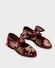 Flabelus Flabelus Lyra Petal Embroidered Mary Janes Shoe in Maroon, Women's at Urban Outfitters - 4