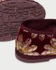 Flabelus Flabelus Lyra Petal Embroidered Mary Janes Shoe in Maroon, Women's at Urban Outfitters - 5
